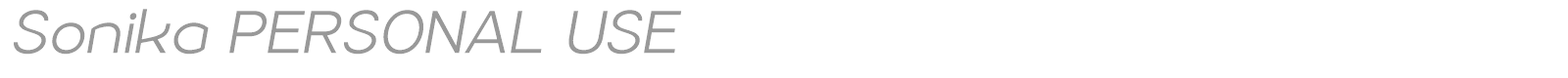 Sonika font preview