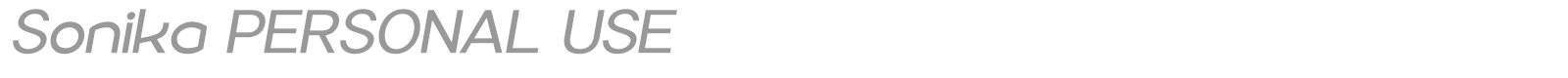 Sonika font preview