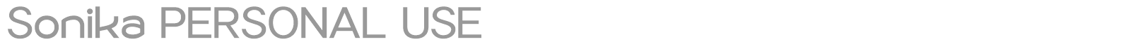 Sonika font preview