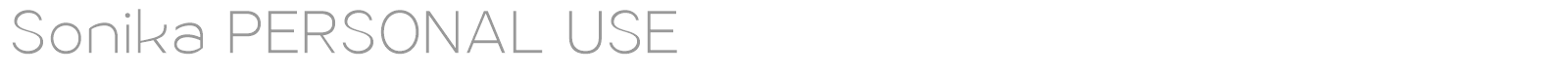Sonika font preview