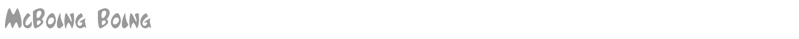Mc Boing Boing font preview