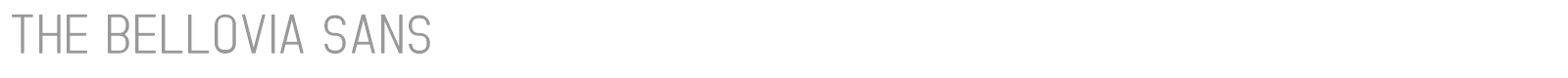 The Bellovia Sans font preview