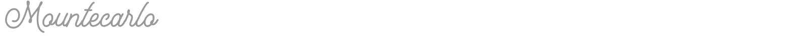 Mountecarlo font preview