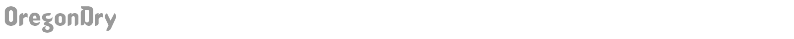 Oregon Dry font preview