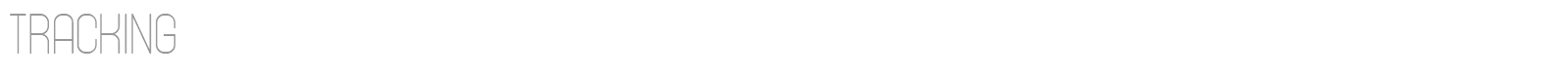 Tracking font preview