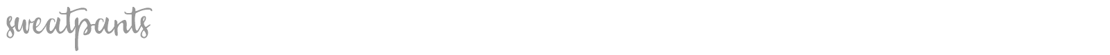Sweatpants font preview