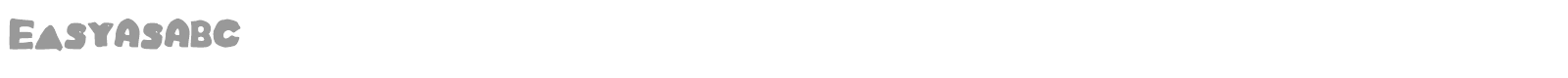 Easy As ABC font preview