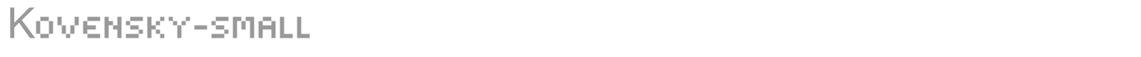 Kovensky font preview