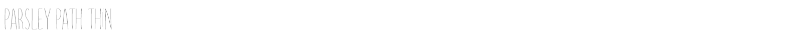 Parsley Path font preview