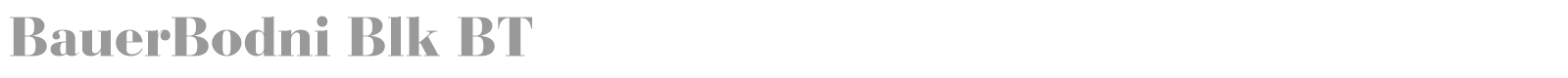 BauerBodni Blk BT font preview