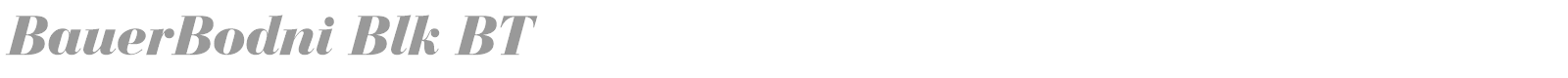 BauerBodni Blk BT font preview