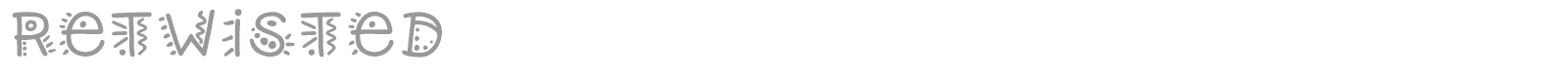 Retwisted font preview