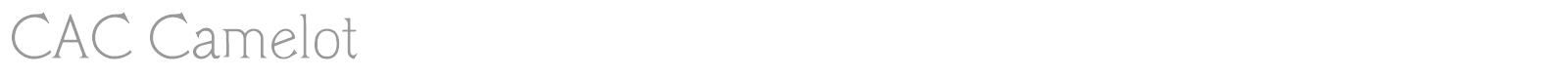 CAC Camelot font preview