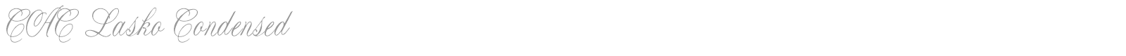 CAC Lasko Condensed font preview