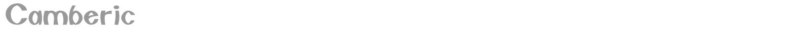 Camberic font preview