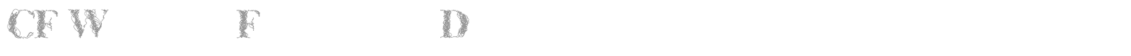 CF WireFrame font preview