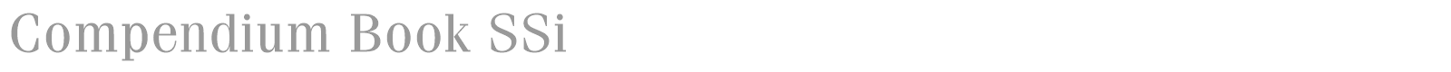 Compendium Book SSi font preview