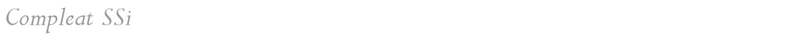 Compleat SSi font preview