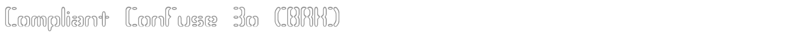 Compliant Confuse 3o (BRK) font preview