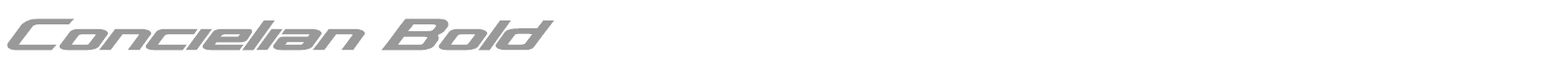 Concielian Bold font preview