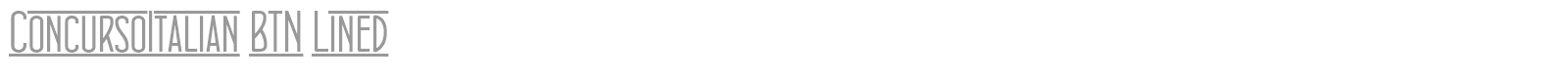 ConcursoItalian BTN Lined font preview