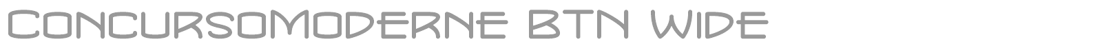 ConcursoModerne BTN Wide font preview