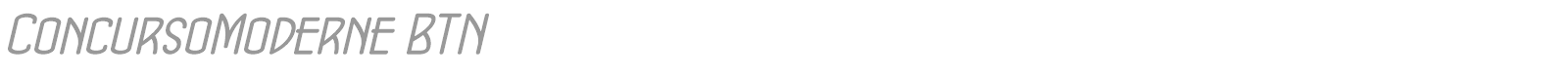 ConcursoModerne BTN font preview