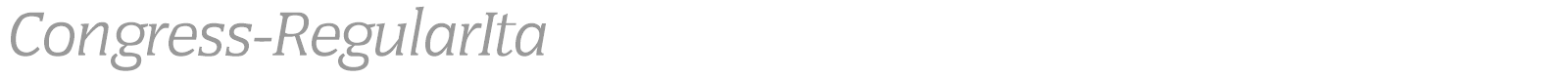 Congress-RegularIta font preview