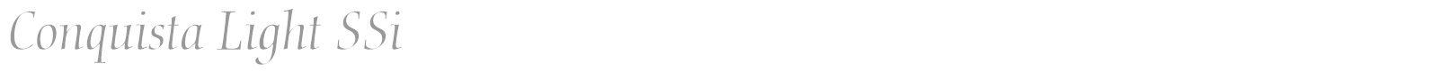 Conquista Light SSi font preview