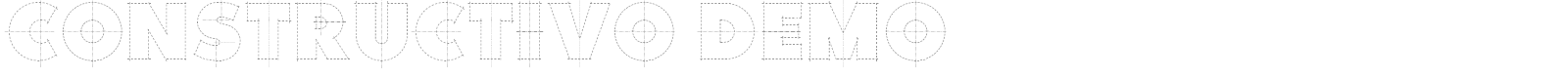 Constructivo Demo font preview