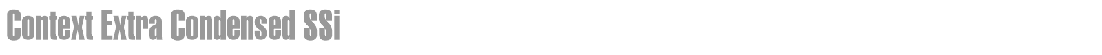 Context Extra Condensed SSi font preview