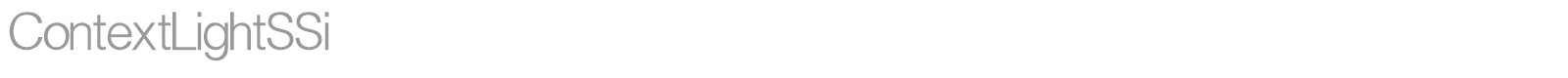 Context Light SSi font preview