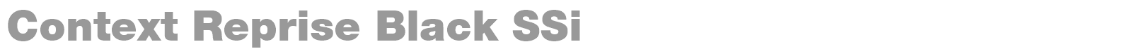 Context Reprise Black SSi font preview