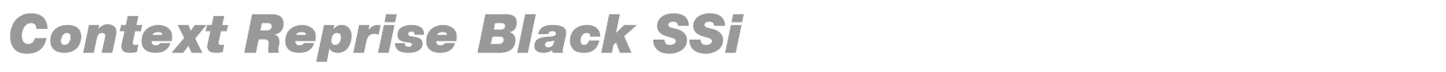 Context Reprise Black SSi font preview