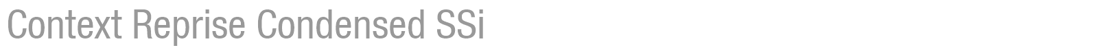 Context Reprise Condensed SSi font preview