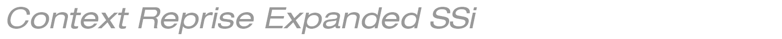 Context Reprise Expanded SSi font preview