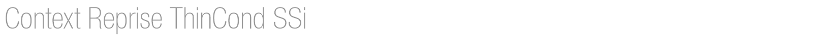 Context Reprise ThinCond SSi font preview