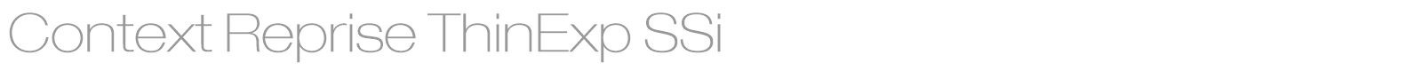 Context Reprise ThinExp SSi font preview