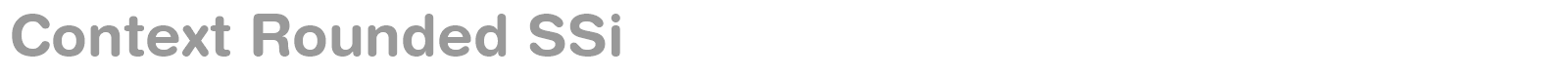 Context Rounded SSi font preview