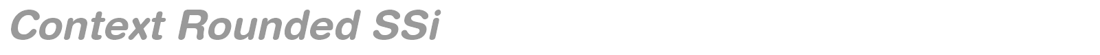 Context Rounded SSi font preview