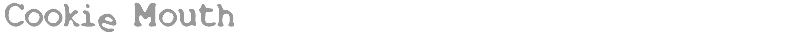 Cookie Mouth font preview