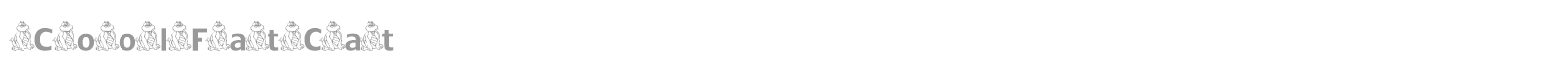 CoolFatCat font preview