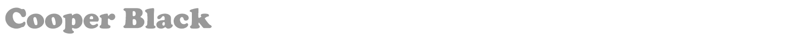 Cooper Black font preview