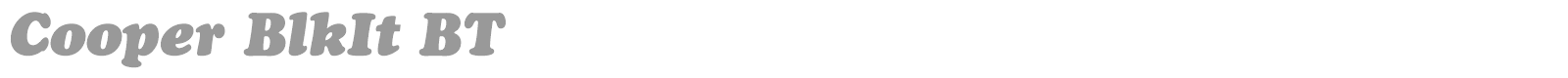 Cooper BlkIt BT font preview