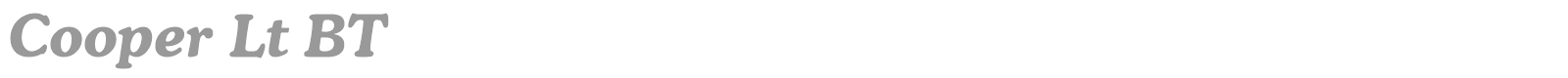 Cooper Lt BT font preview