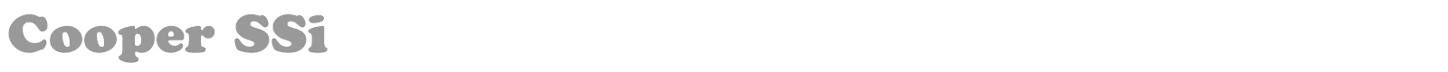 Cooper SSi font preview