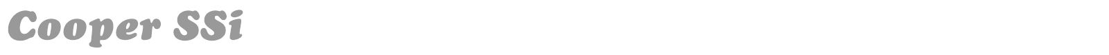 Cooper SSi font preview