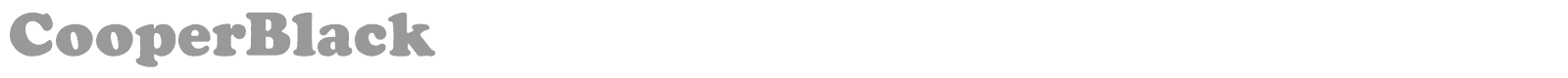 CooperBlack font preview