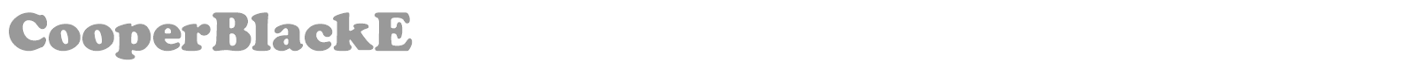 CooperBlackE font preview