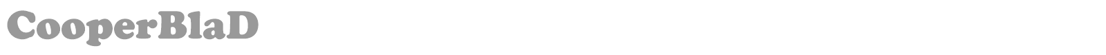 CooperBlaD font preview